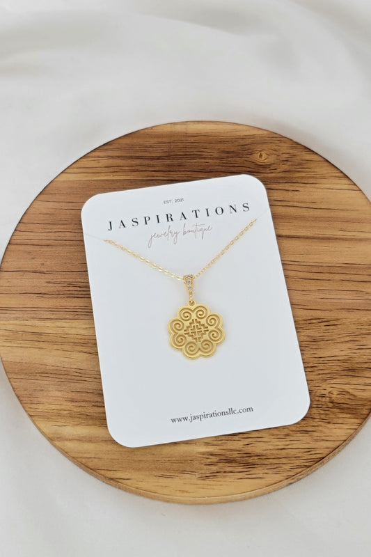 Gold Hmong Heritage Necklace