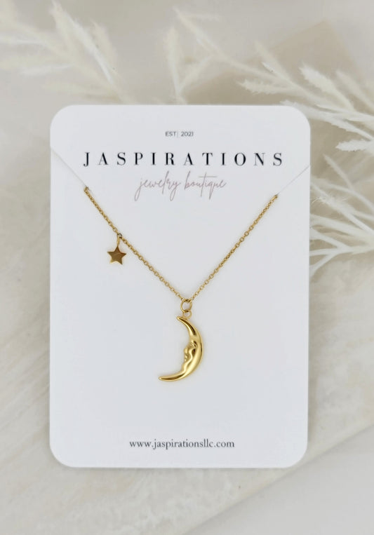 Moon & Star Necklace