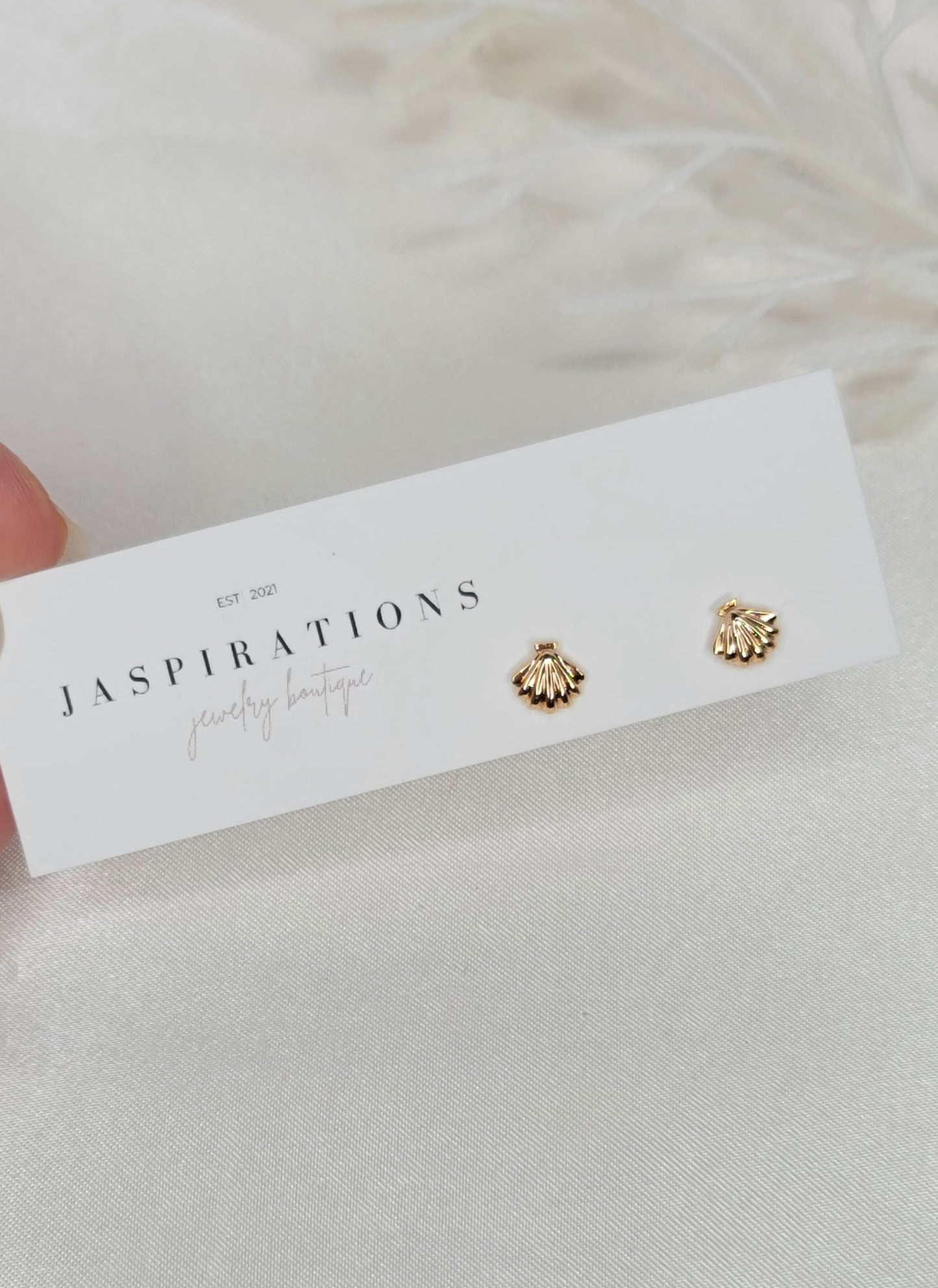 Mini Sea Shell Studs