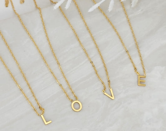 Letter Initial Necklaces