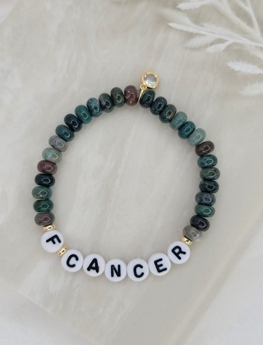 F Cancer - Green Bracelet