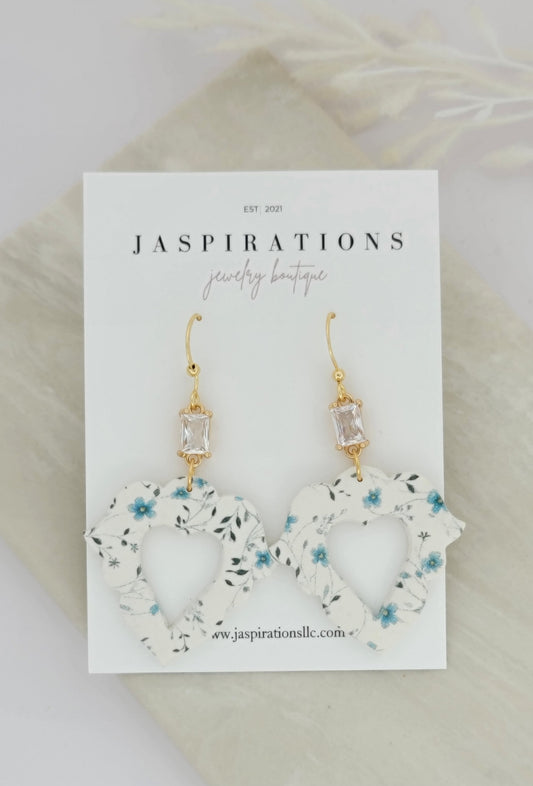 Teal Angel Dangles