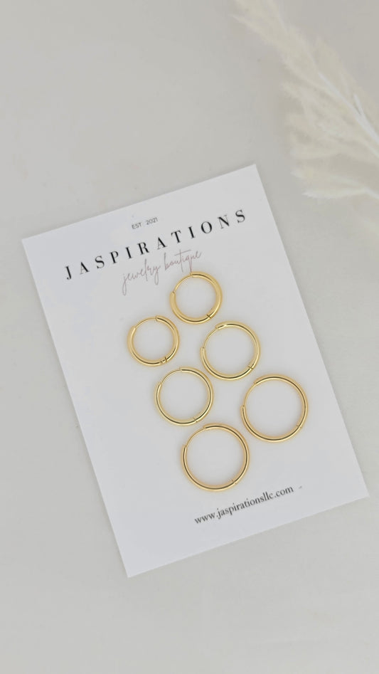 Simple Gold Huggies