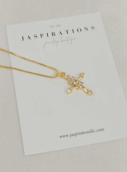 Light & Anchor Cross Necklace