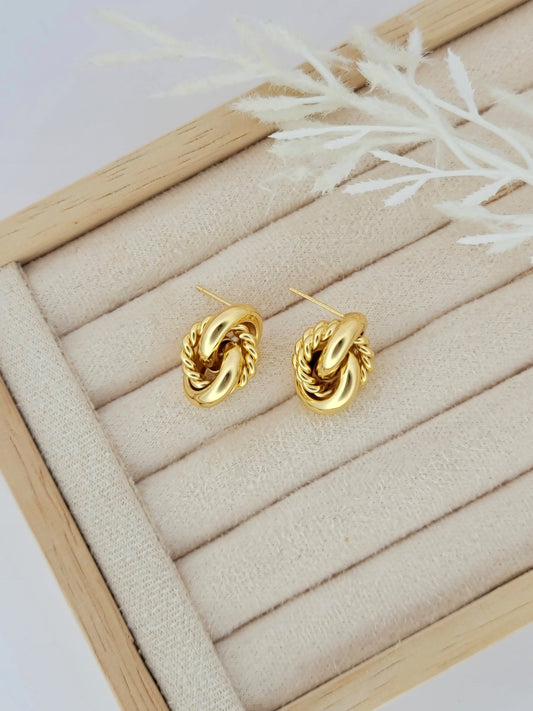 Gold Modern Studs