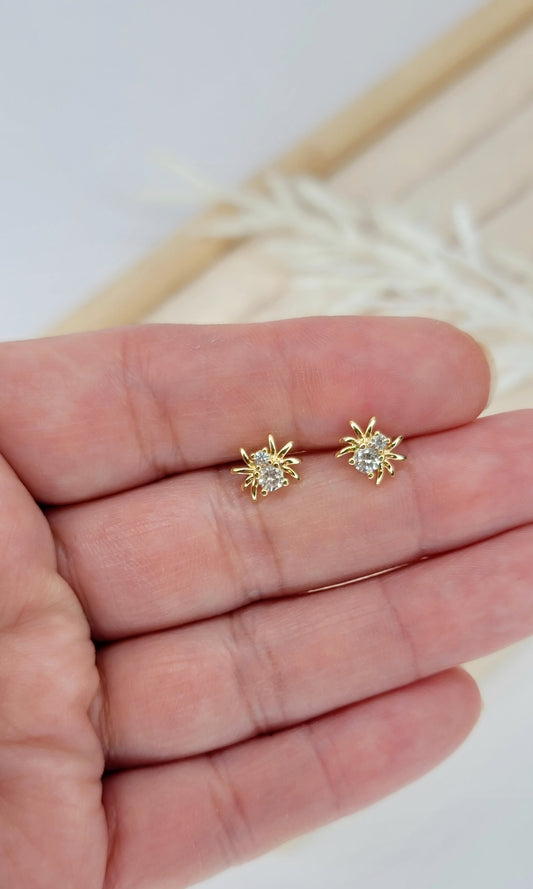 Sparkly Spider Studs