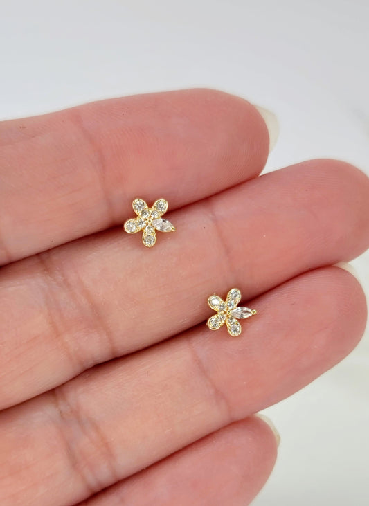 Dainty CZ Flower