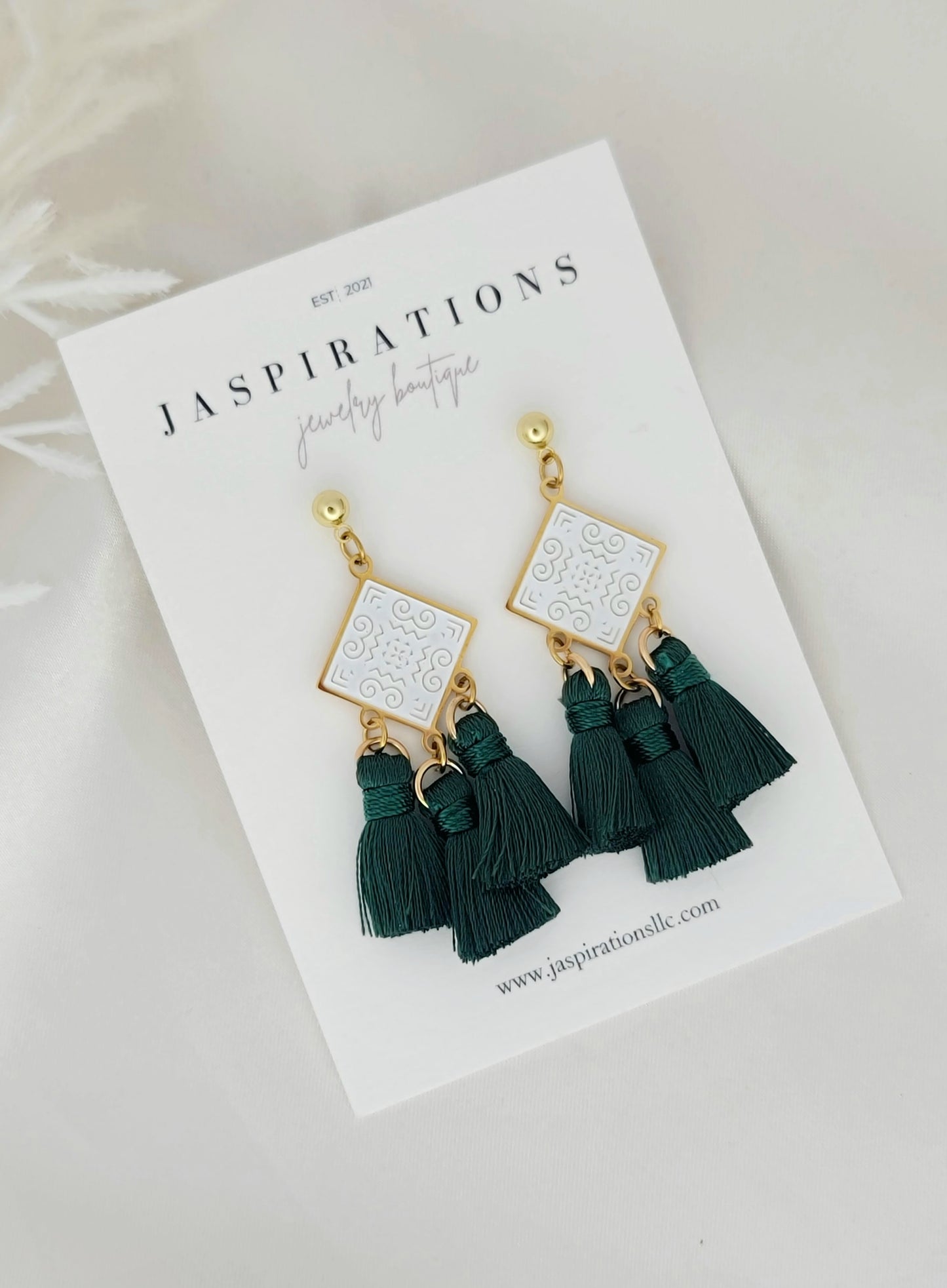 Adore Green Tassels