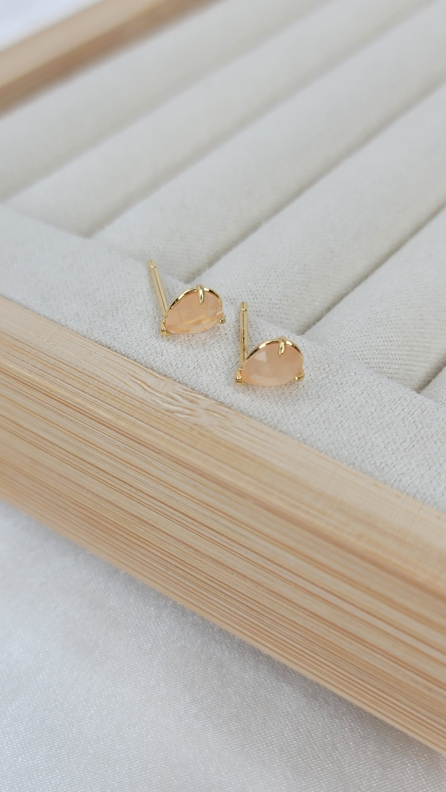 Peach Drop Studs