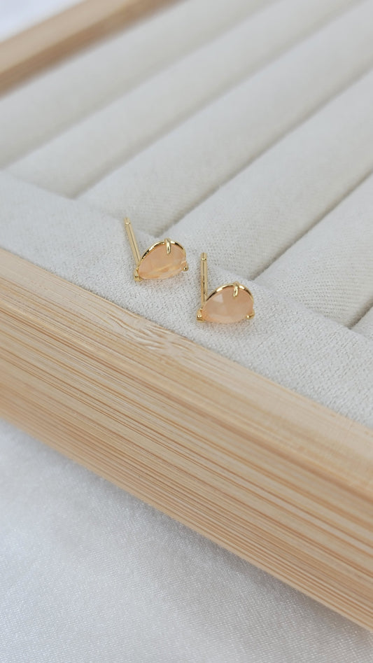Peach Drop Studs
