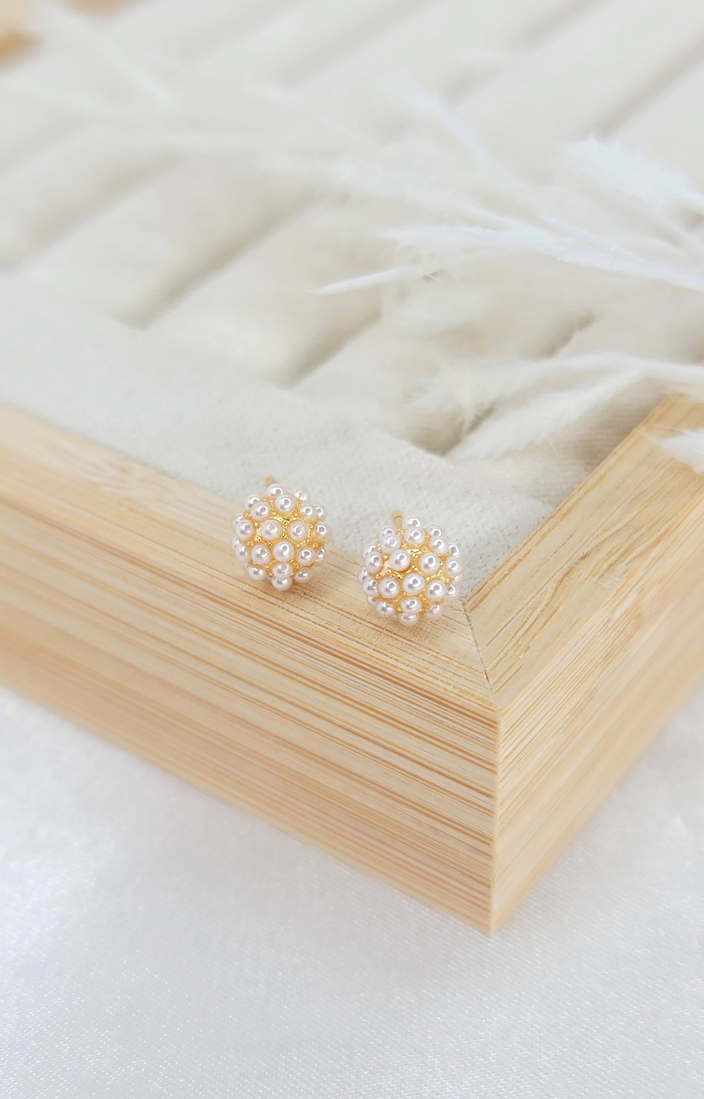 Delicate Pearl Studs
