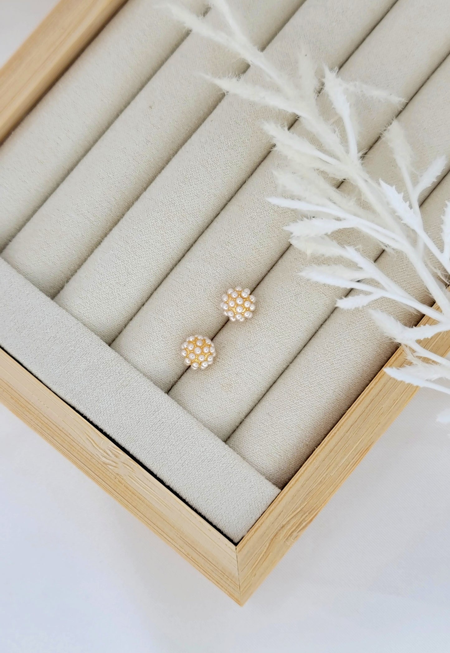 Delicate Pearl Studs
