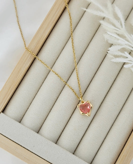 Pink Heart Necklace