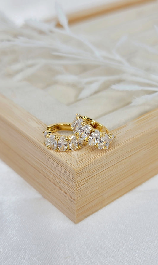 Crystal Huggies - Gold
