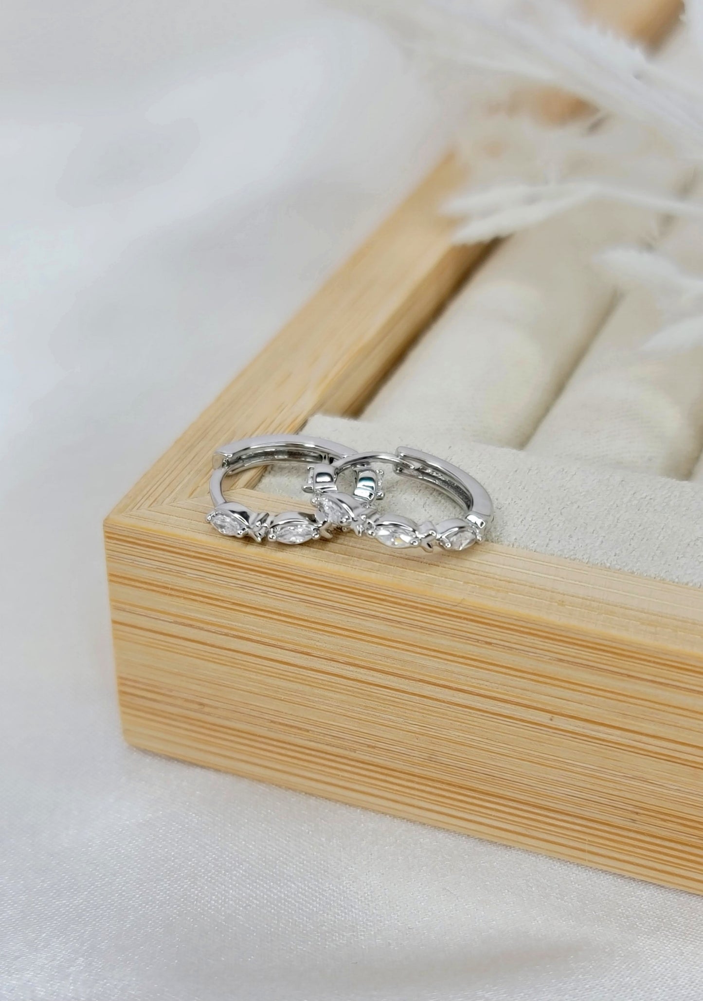 Silver Divine Huggies