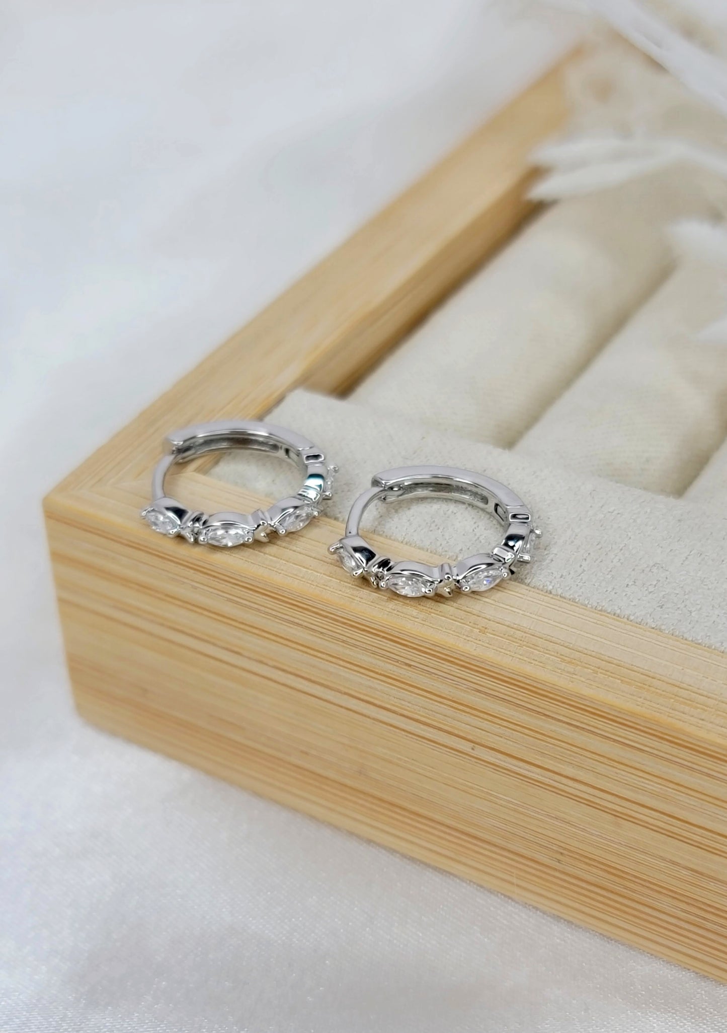 Silver Divine Huggies