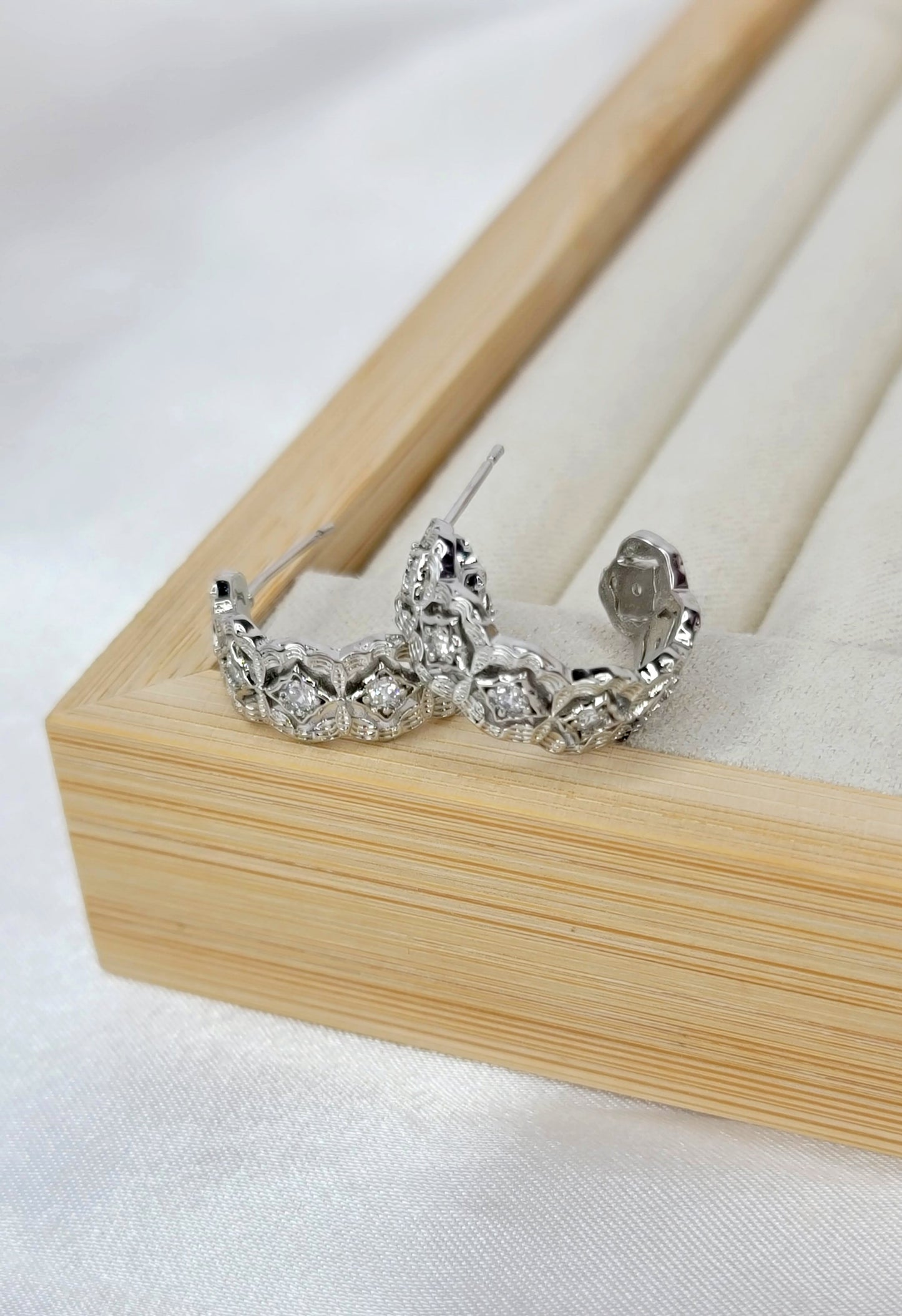 Silver Hoops
