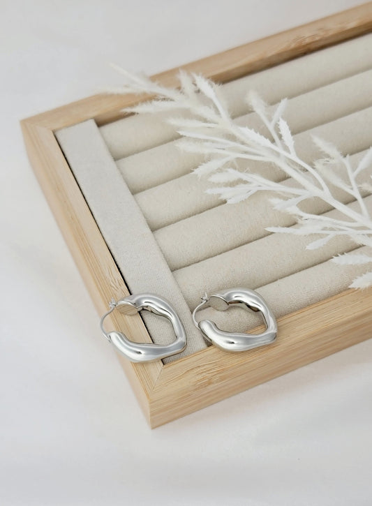 Stella Hoops - Silver