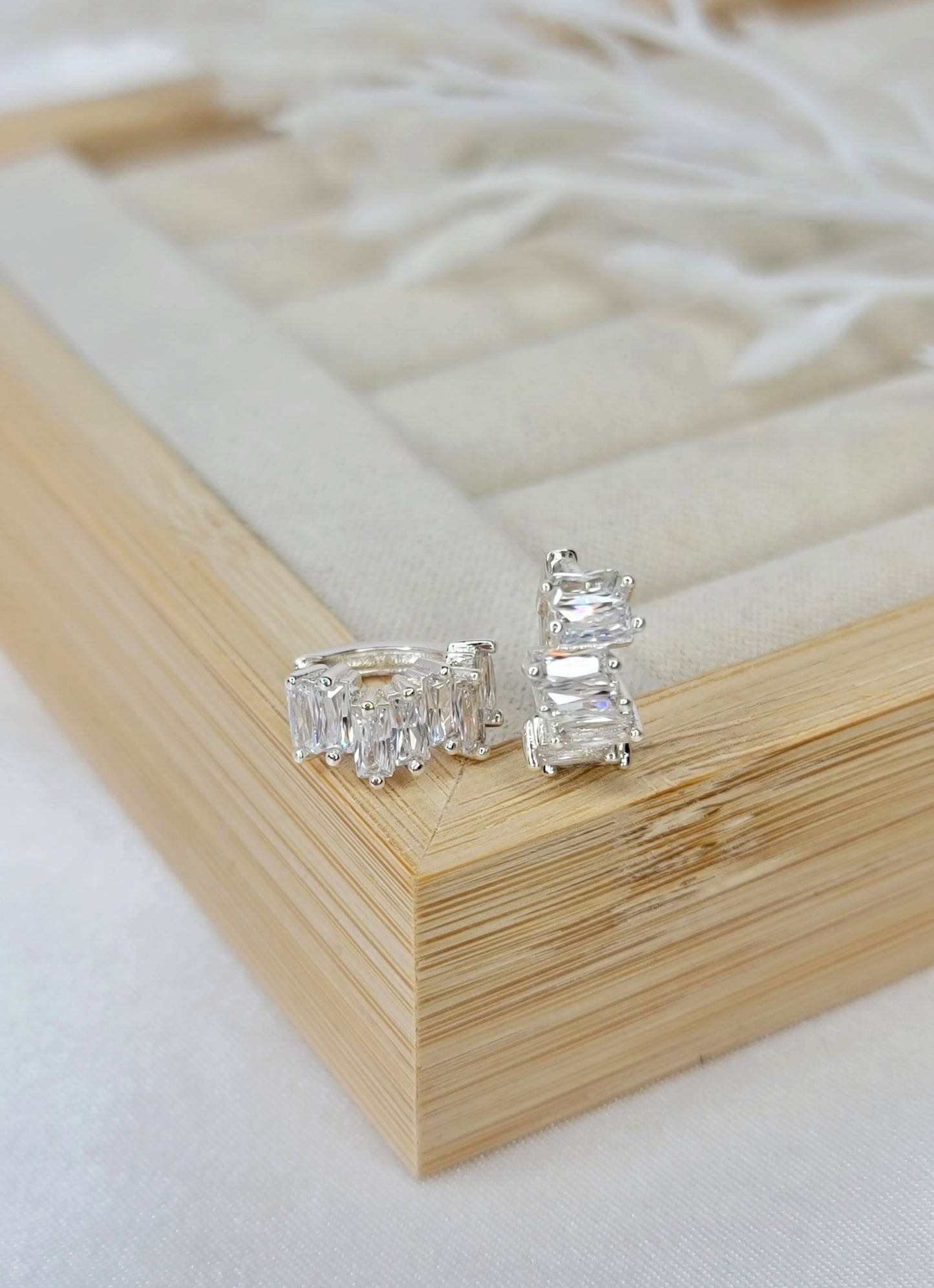 Baguette Huggies - Silver
