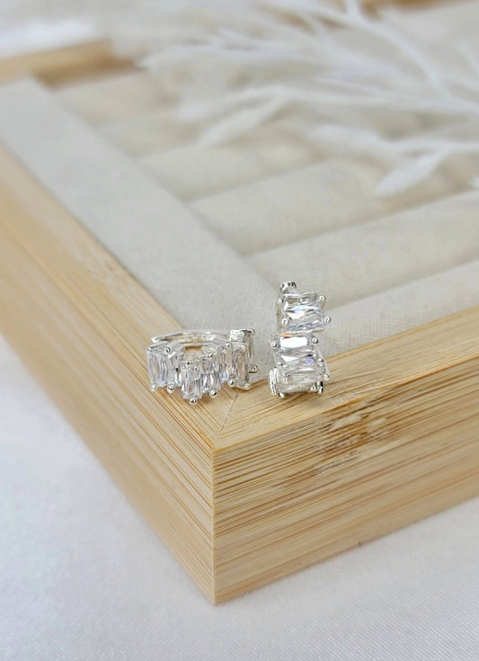 Baguette Huggies - Silver