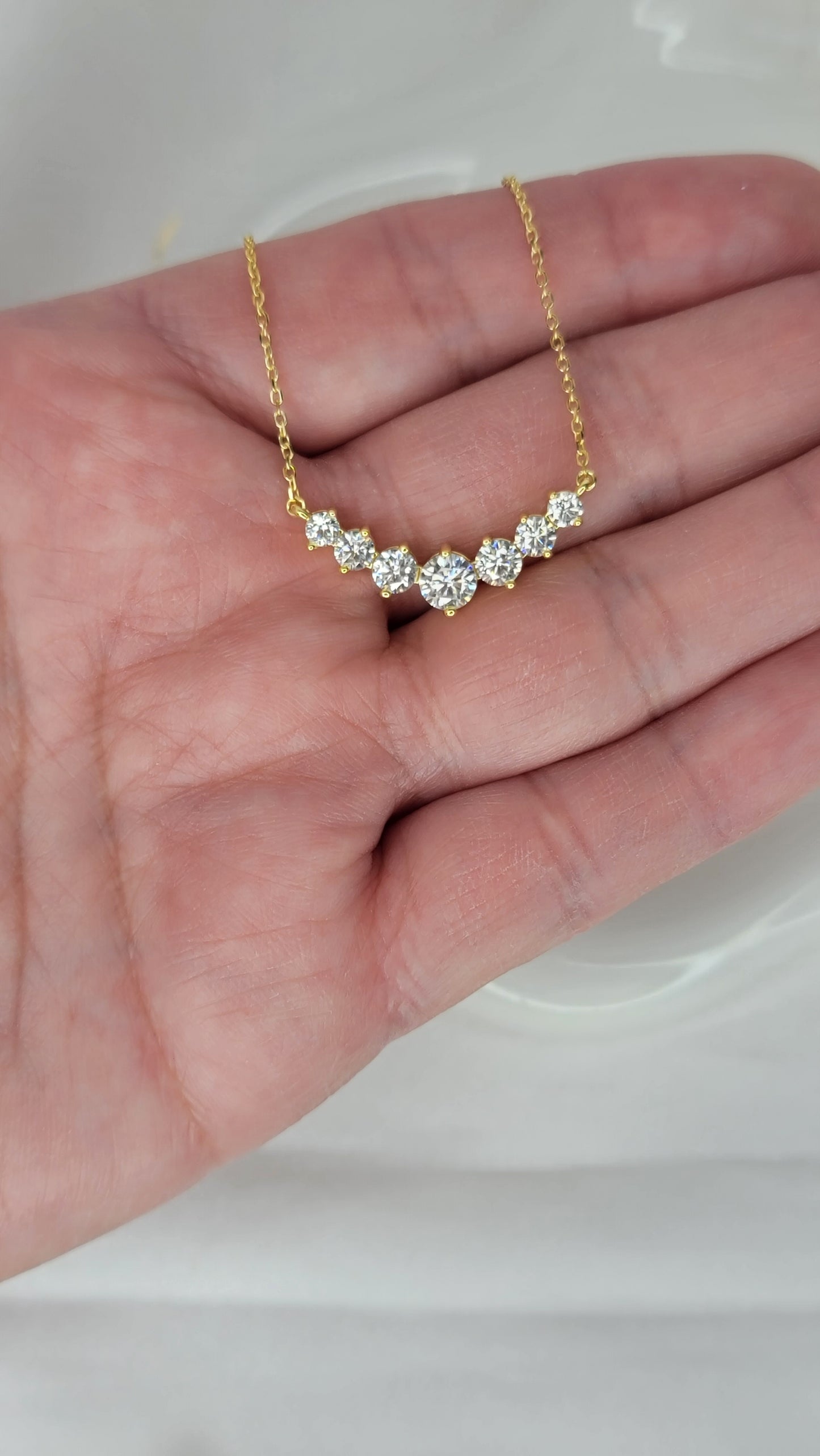 Glowing Radiance Moissanite Necklace