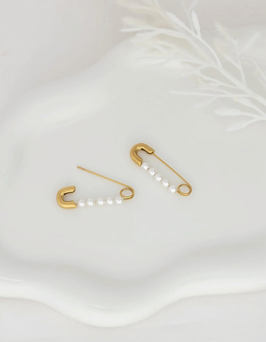 Pearl Pin Earrings