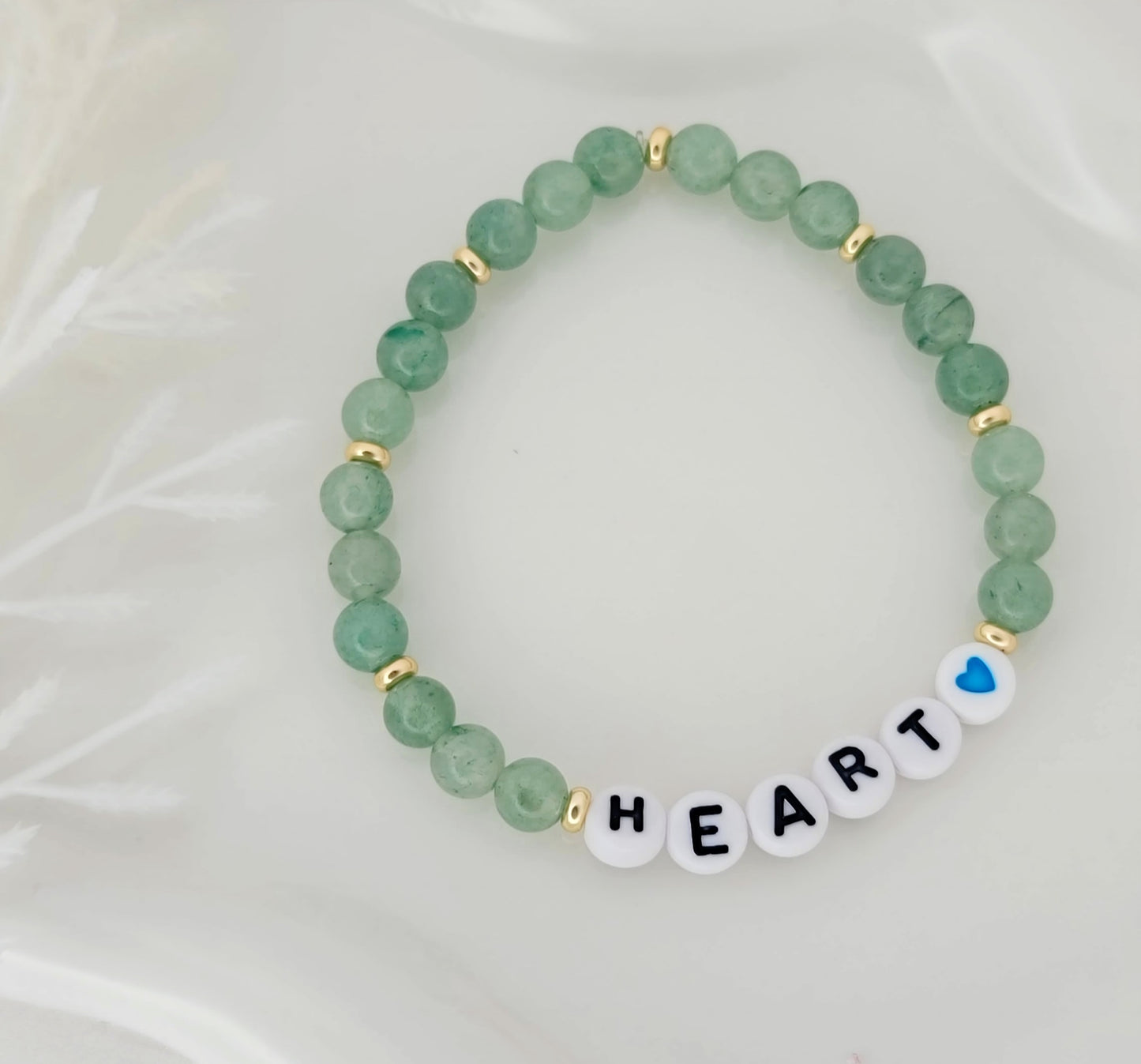Heart - Adventurine Beads