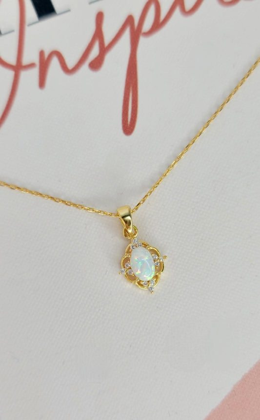 Delicate Opal Necklace