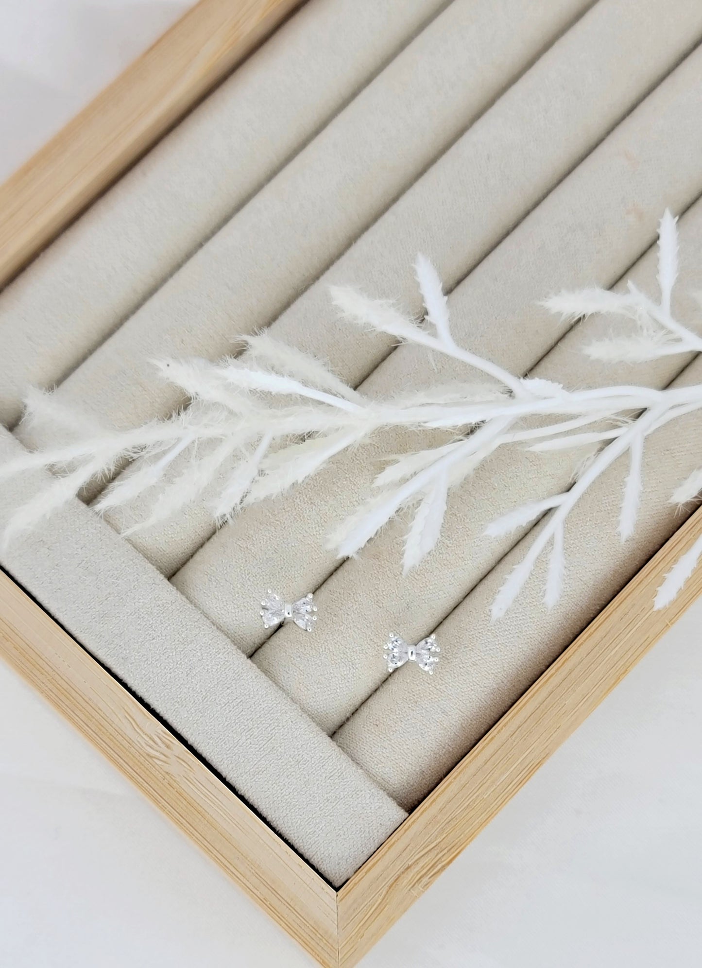 CZ Silver Bows