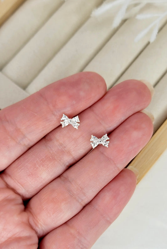 CZ Silver Bows