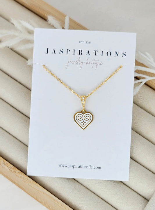 Hmong Heart Necklace