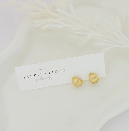 Matte Gold Studs