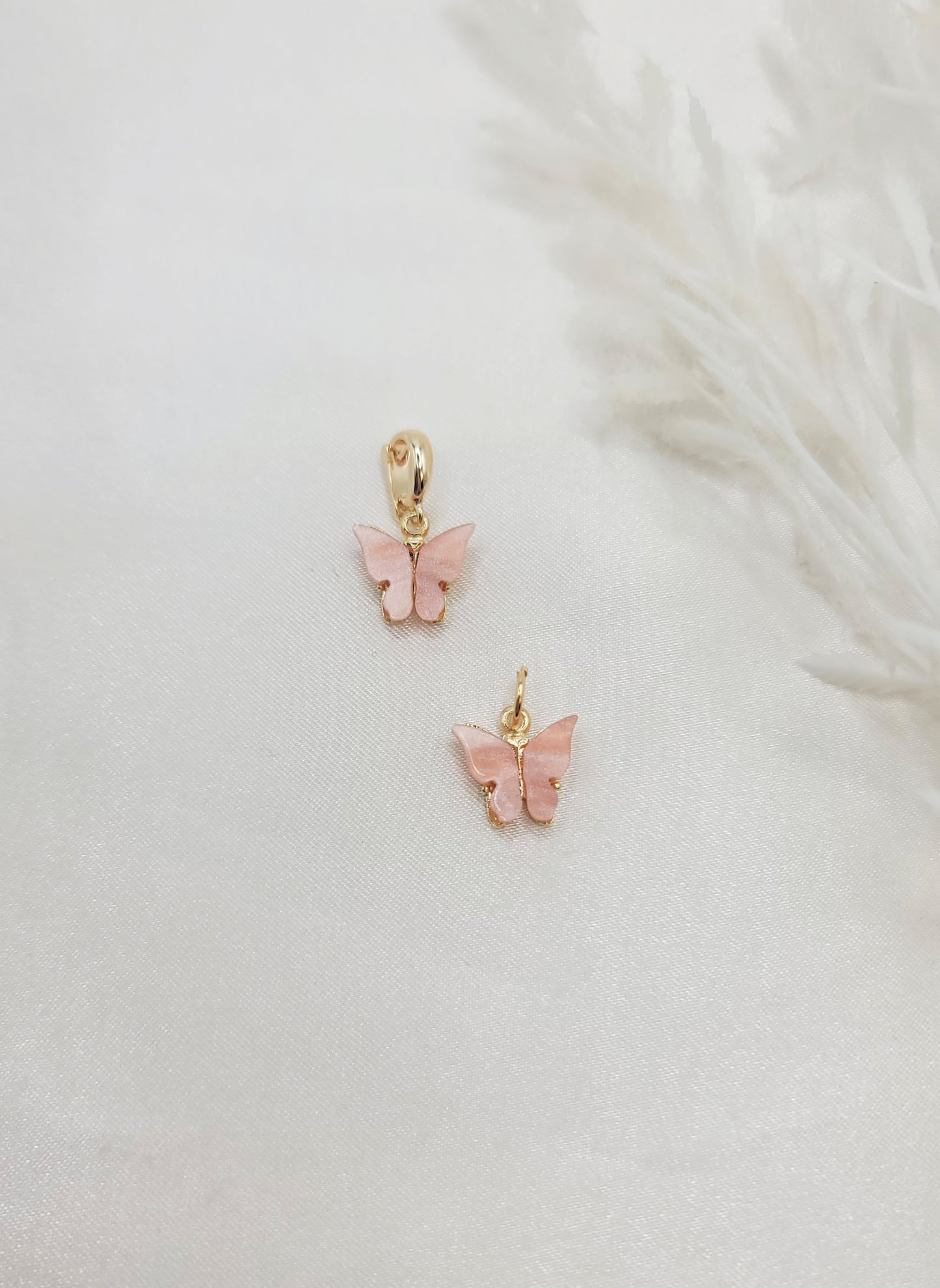 Pink Butterfly Interchangeable Charm