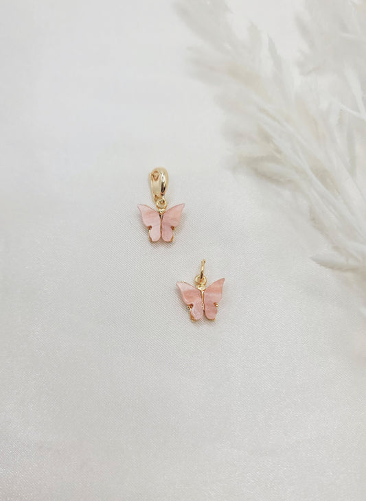 Pink Butterfly Interchangeable Charm