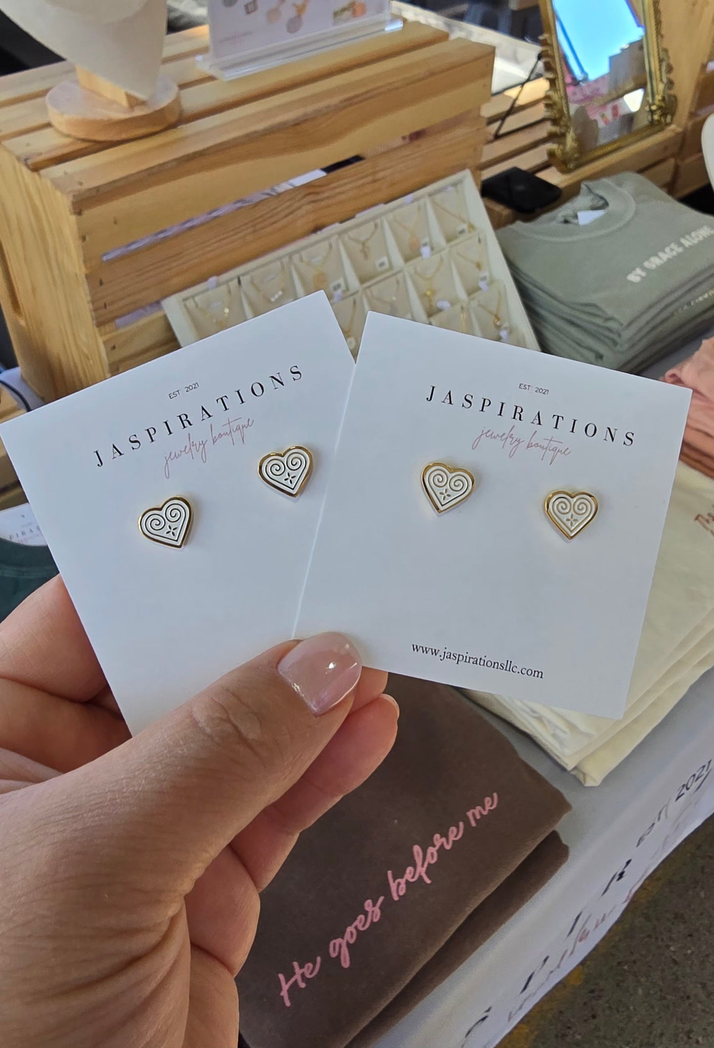 Hmong Heart Studs