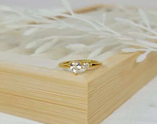 Double Hearts Rings