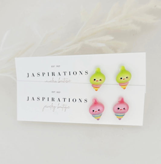 Colorful Sea Shell Studs