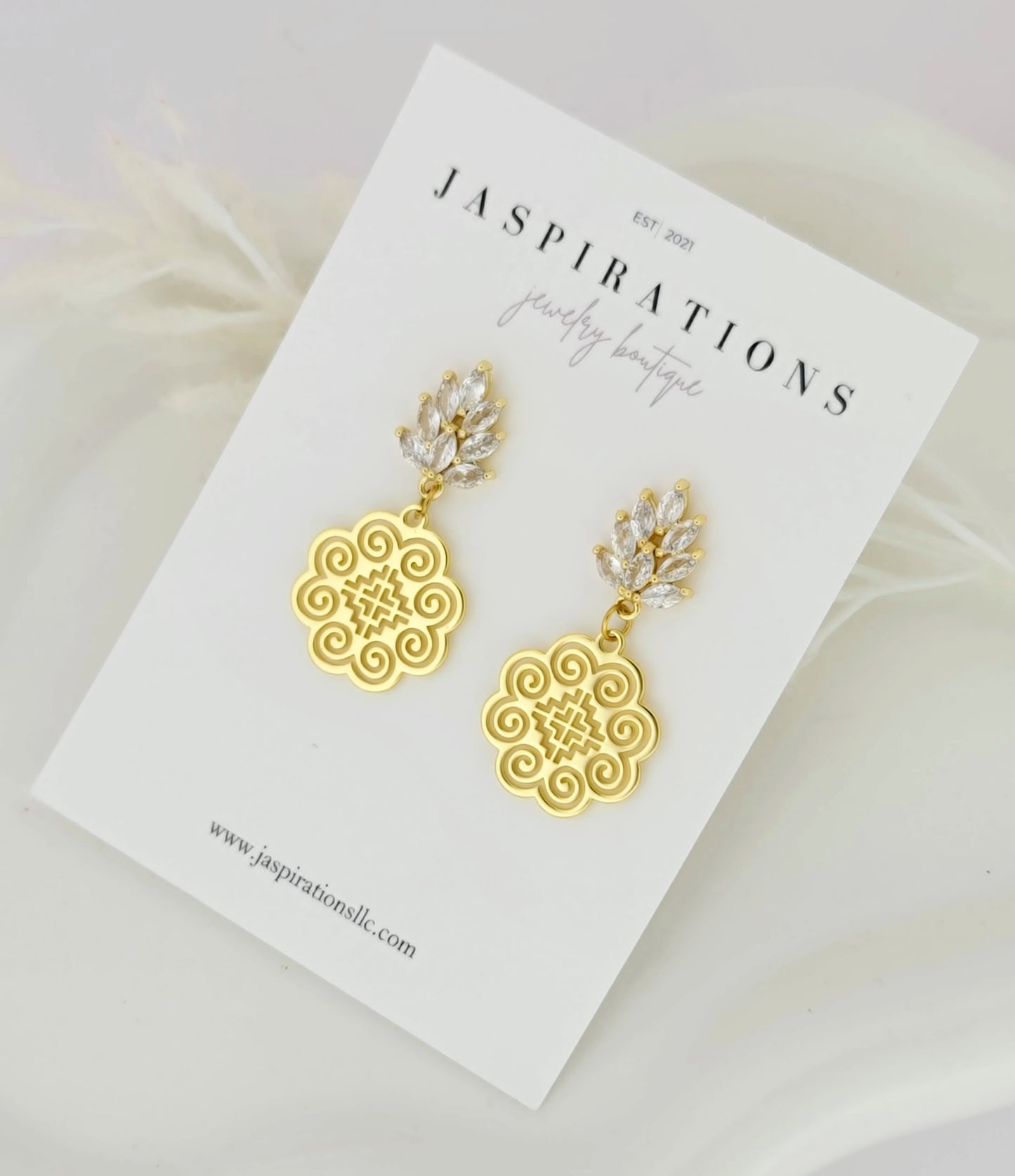 Elephant Foot Leaf Studs