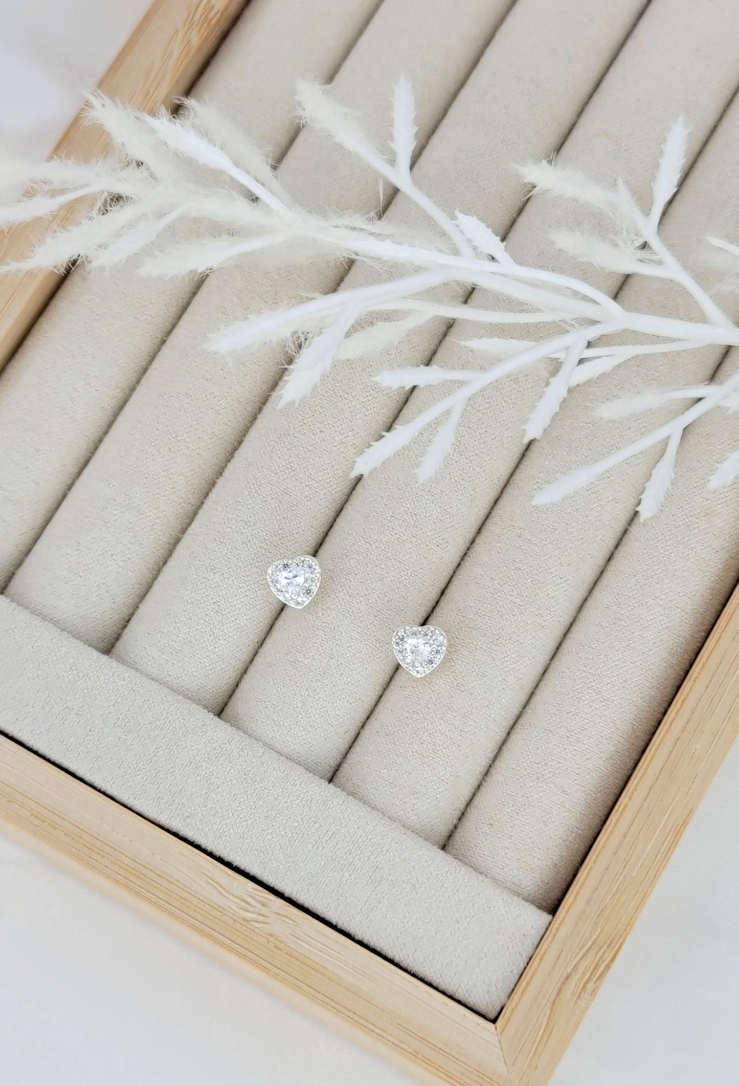 Silver CZ Heart