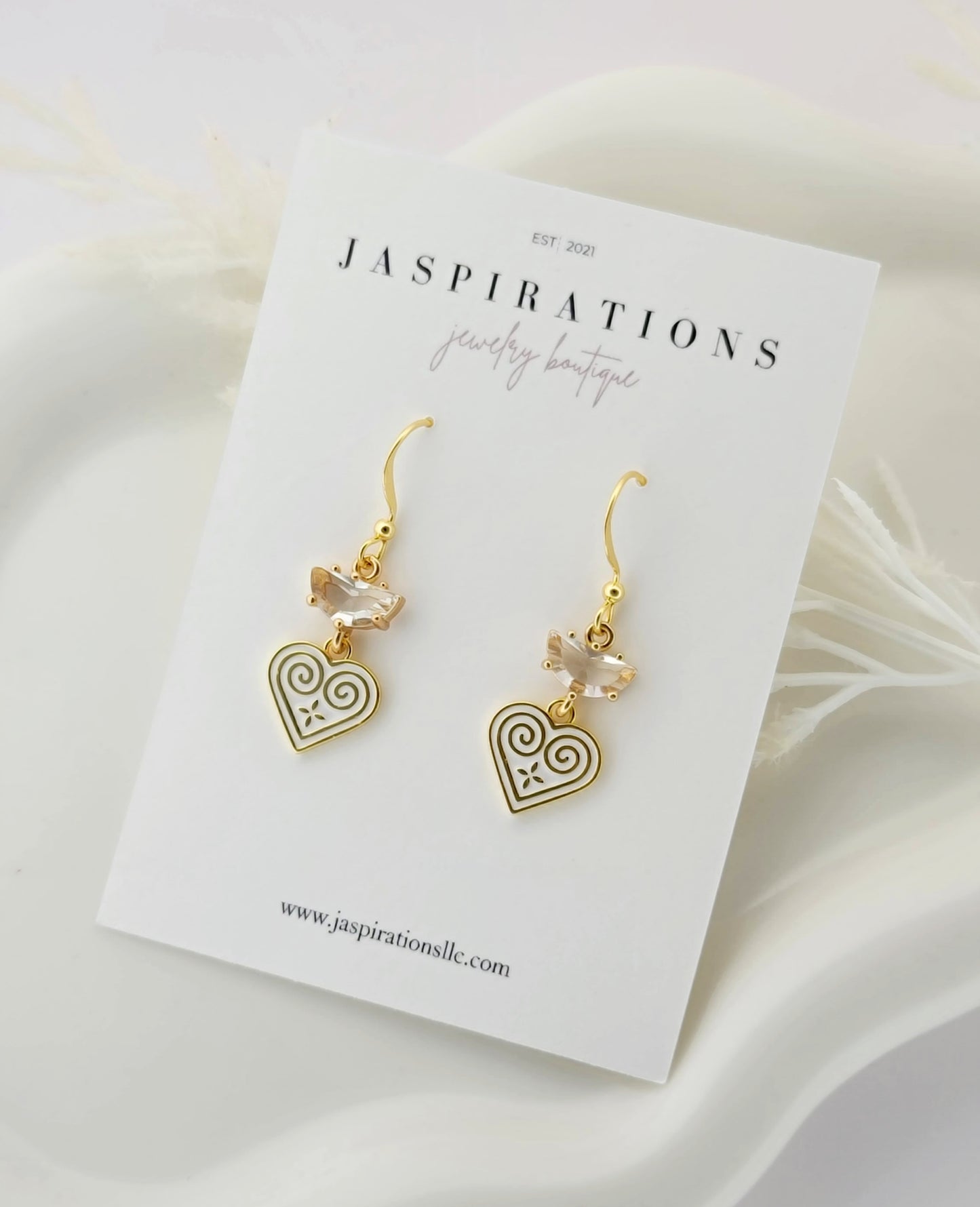 Hmong Heart Clear Charm