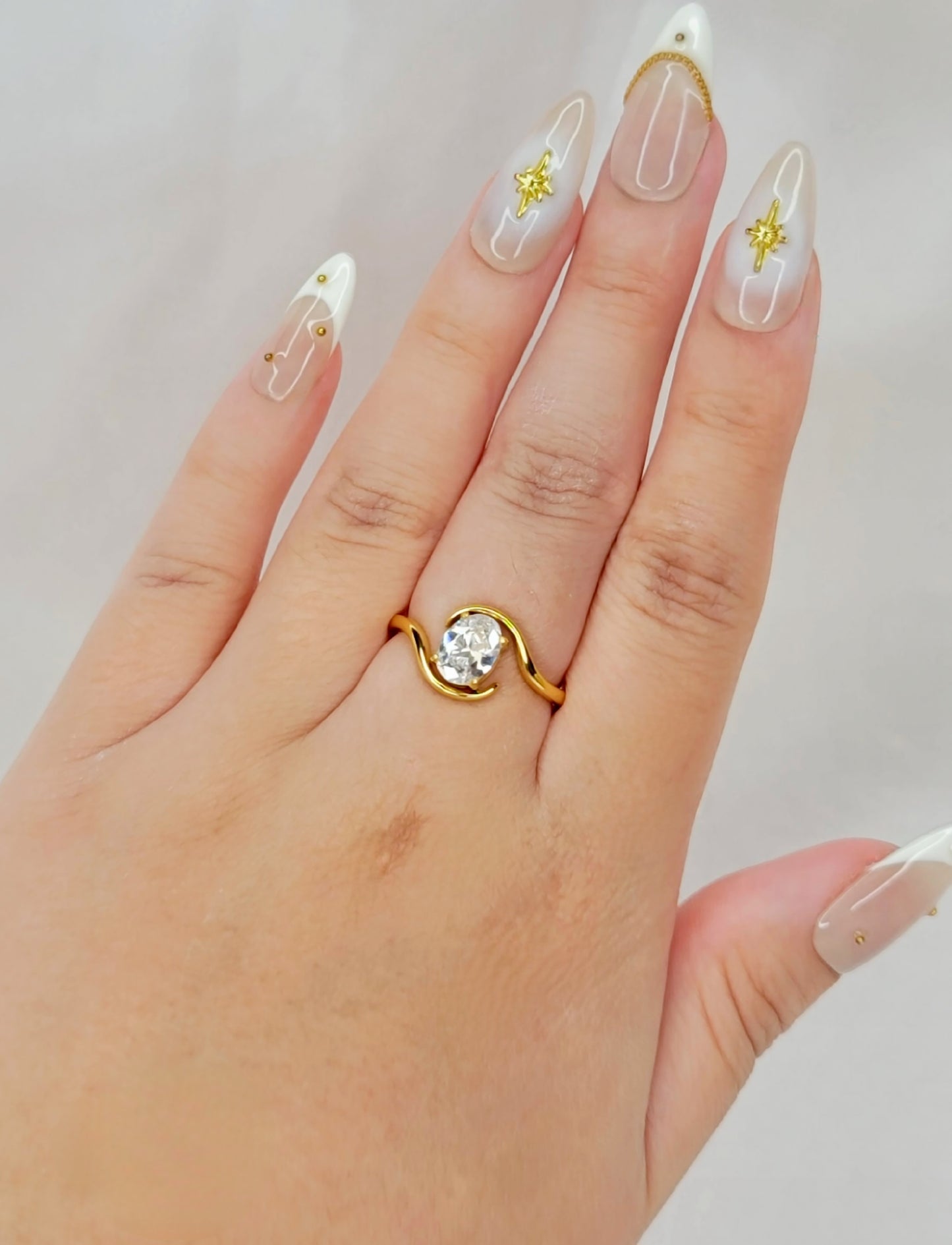 Gold Oval Ring