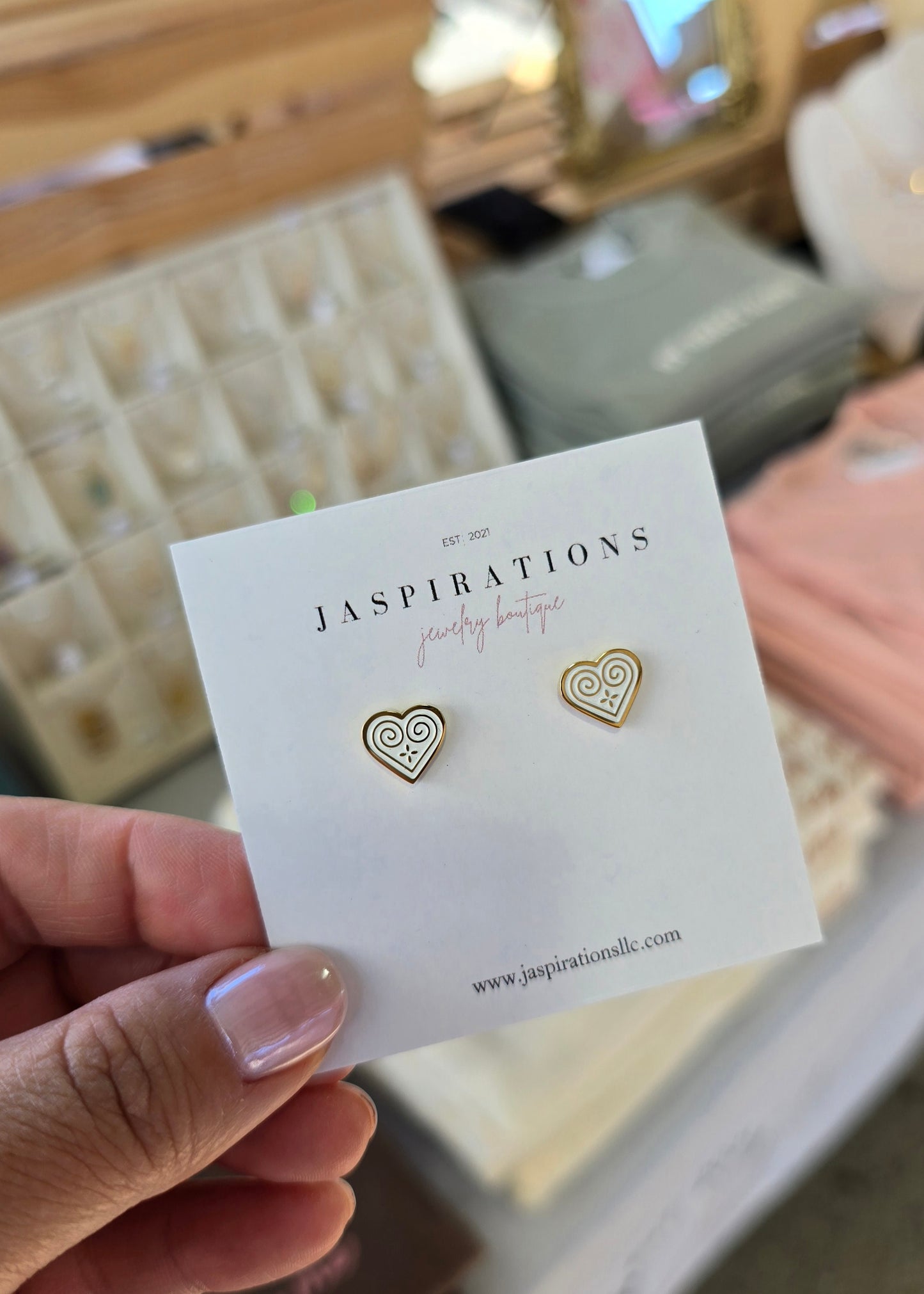 Hmong Heart Studs