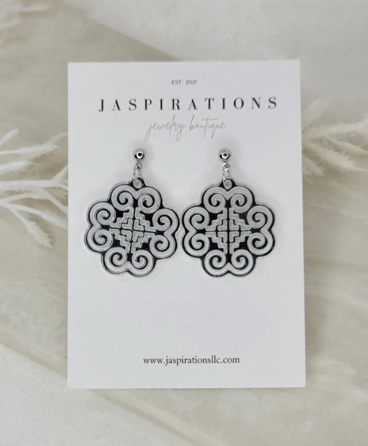 Simple Silver Acrylic Hmong Heritage