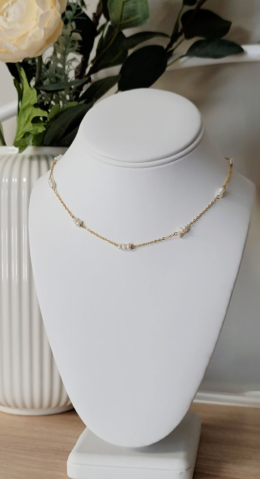 Triple Pearl Necklace