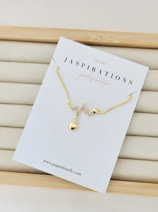 Heart / Climb Necklace