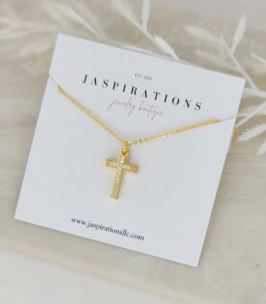 Double Cross Necklace