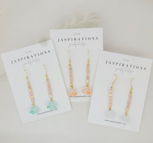 Colorful Flower Dangles