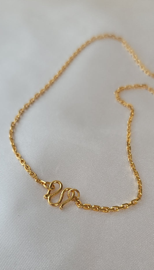 22k Gold Plated Cross Chain