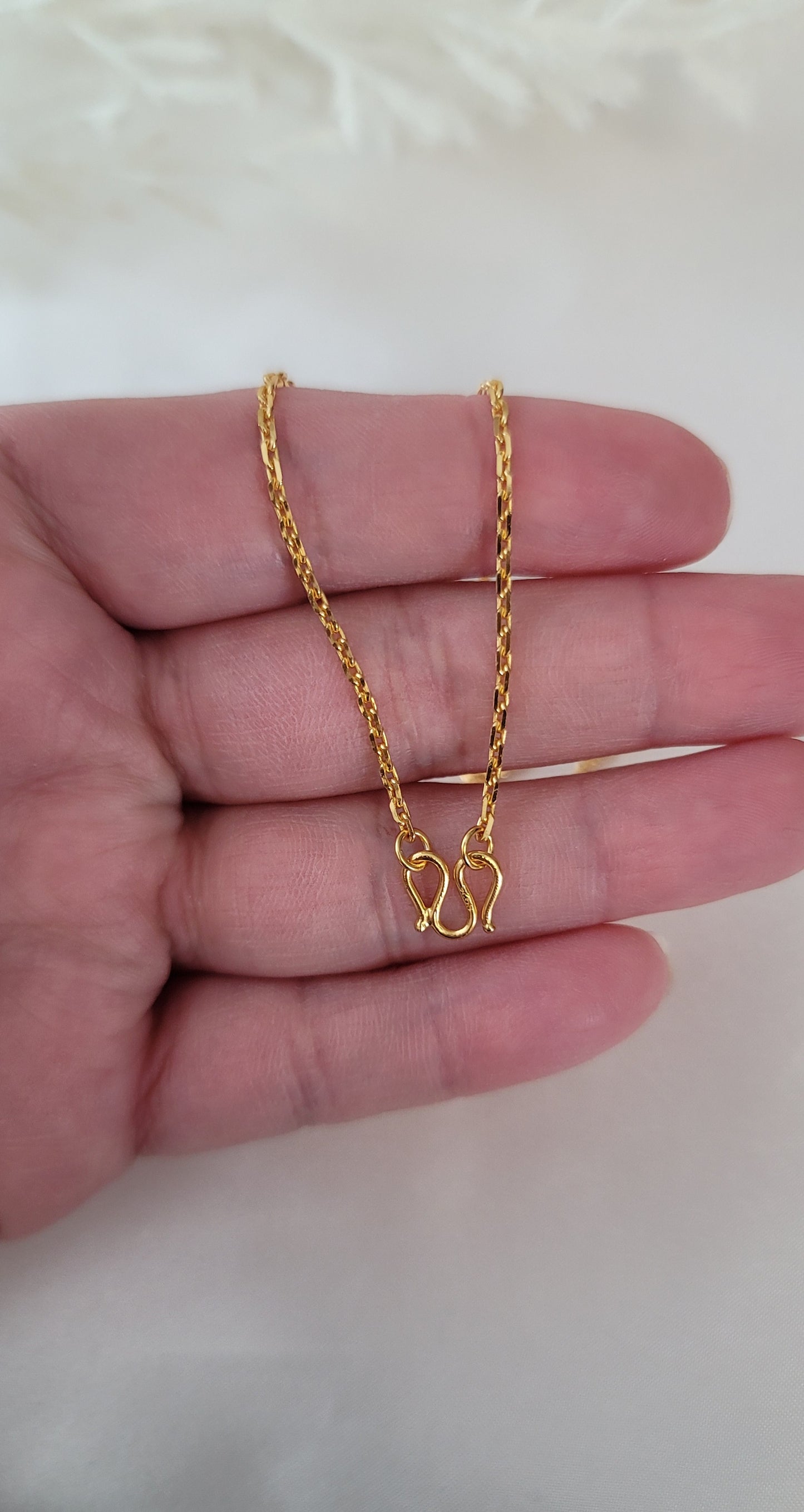 22k Gold Plated Cross Chain